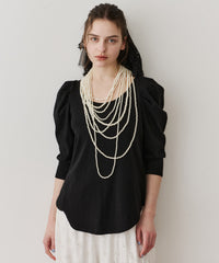 【予約開始待ち】ギャザーパフショートスリーブカットソー