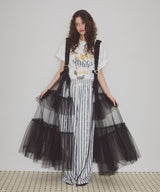 【J1U by LA BELLE ETUDE】シースルーボリュームチュールデザインジレ