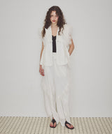 【予約10%OFF】【J1U by LA BELE ETUDE】2WAYボリュームギャザーチュールノースリーブジャケット