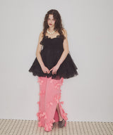 【J1U by LA BELLE ETUDE】メニーリボンニットIラインスカートⅡ