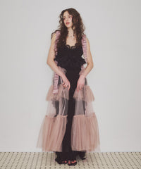 【J1U by LA BELLE ETUDE】シースルーボリュームチュールデザインジレ