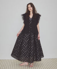 【予約10%OFF】【J1U by LA BELE ETUDE】2WAYボリュームギャザーチュールノースリーブジャケット