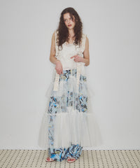 【J1U by LA BELLE ETUDE】シースルーボリュームチュールデザインジレ