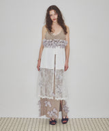 【J1U by LA BELLE ETUDE】メニーリボンニットIラインスカートⅡ