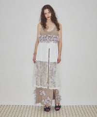 【J1U by LA BELLE ETUDE】メニーリボンニットIラインスカートⅡ