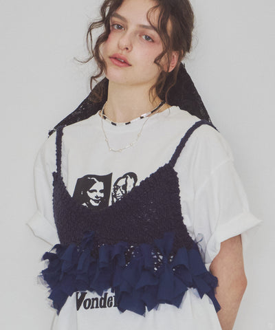 【J1U by LA BELLE ETUDE】メニーリボンニットビスチェ