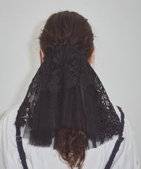 【予約開始待ち】モチーフレース×チュールBIGシュシュ