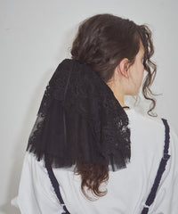 【予約開始待ち】モチーフレース×チュールBIGシュシュ