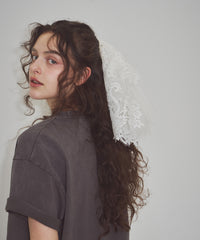 【予約開始待ち】モチーフレース×チュールBIGシュシュ