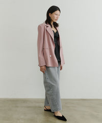 【room153】ピンストライプパワーショルダージャケット