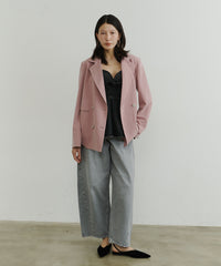 【room153】ピンストライプパワーショルダージャケット