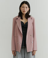 【room153】ピンストライプパワーショルダージャケット