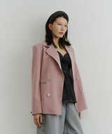 【room153】ピンストライプパワーショルダージャケット