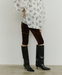 【room153】ベロアカプリパンツ