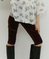 【room153】ベロアカプリパンツ