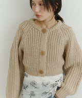 【room153】2wayチャンキークロップドニット