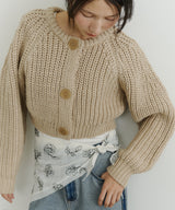 【room153】2wayチャンキークロップドニット