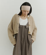 【room153】2wayチャンキークロップドニット