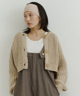 【room153】2wayチャンキークロップドニット