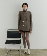 【room153】ピンストライプパワーショルダージャケット