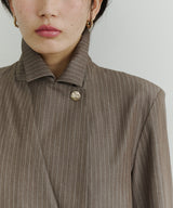 【room153】ピンストライプパワーショルダージャケット