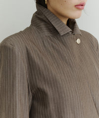 【room153】ピンストライプパワーショルダージャケット