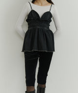 【room153】ベロアカプリパンツ