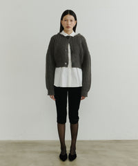 【room153】2wayチャンキークロップドニット