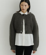 【room153】2wayチャンキークロップドニット