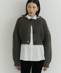 【room153】2wayチャンキークロップドニット