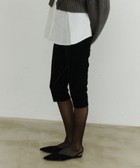 【room153】ベロアカプリパンツ