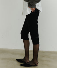 【room153】ベロアカプリパンツ