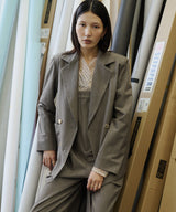 【room153】ピンストライプパワーショルダージャケット