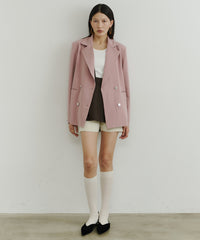 【room153】ピンストライプパワーショルダージャケット