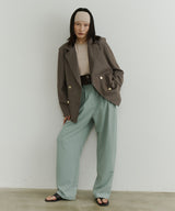 【room153】ピンストライプパワーショルダージャケット