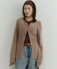 【room153】ソフトモールニットカーディガン