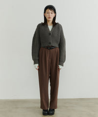 【room153】ハイウエストタックパンツ