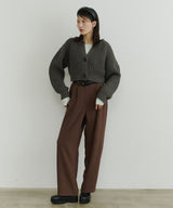 【room153】ハイウエストタックパンツ