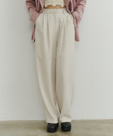 【room153】ハイウエストタックパンツ