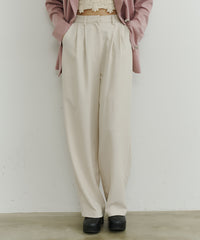【room153】ハイウエストタックパンツ