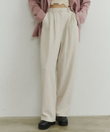 【room153】ハイウエストタックパンツ