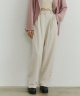 【room153】ハイウエストタックパンツ