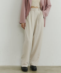 【room153】ハイウエストタックパンツ