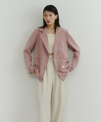 【room153】ピンストライプパワーショルダージャケット