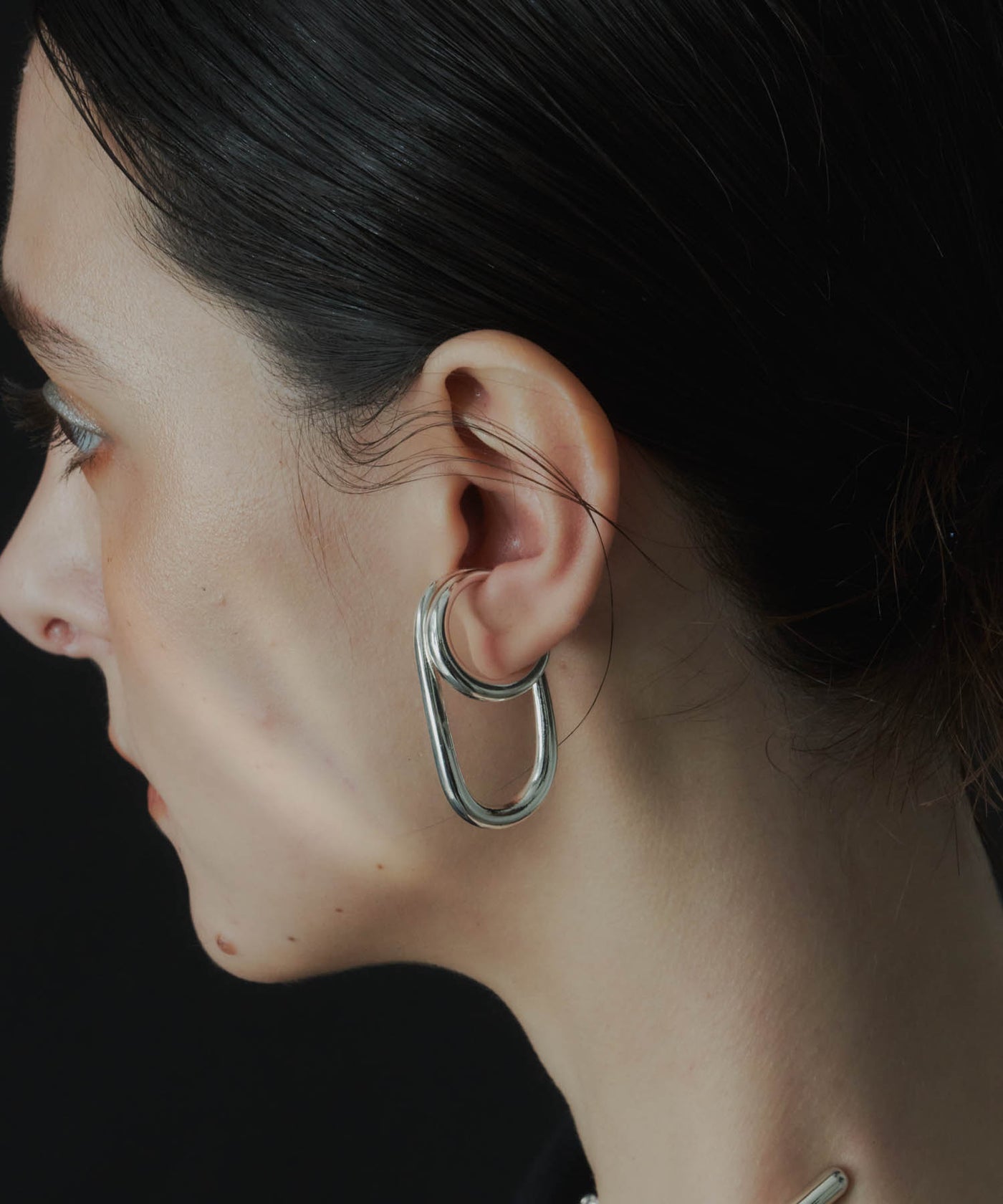 イヤリング Double Line Pave Ear Cuff #3125 Numbering♥ #3125 Double Line Pave Ear Cuff (Numbering