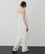 【予約】ボタンディテールサテンレースキャミチュニック