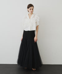 【予約開始待ち】2WAYリブスーパーボリュームチュールスカート