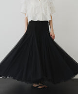 【予約開始待ち】2WAYリブスーパーボリュームチュールスカート