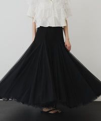 【予約開始待ち】2WAYリブスーパーボリュームチュールスカート
