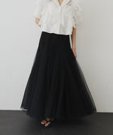【予約開始待ち】2WAYリブスーパーボリュームチュールスカート